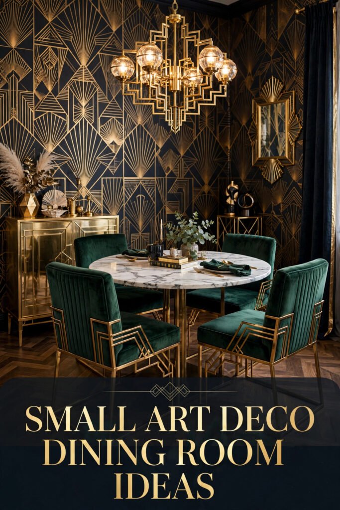Small Art Deco Dining Room Ideas for Stylish Homes
